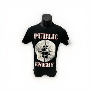 Control Public Enemy T Shirt Men Small Black Fight The Power Rap Tee 80s Hip Hop
